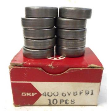 SKF RADIAL BALL BEARING, 400 6VBF91, 400-6, 3/8&#034; X 7/8&#034; X 1/4&#034;, BOX OF 10