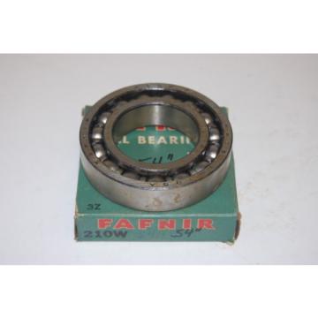 NIB Fafnir 210W Radial/Deep Groove Metric Ball Bearing: 50mm ID, 90mm OD