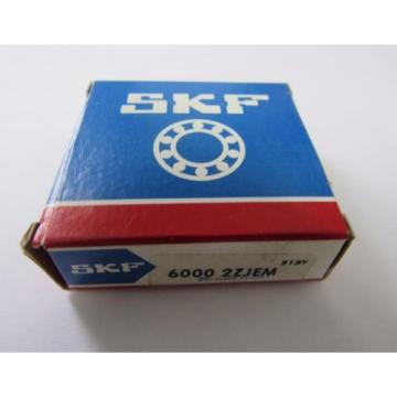 SKF RADIAL DEEP GROOVE BALL BEARING 6000 2ZJEM