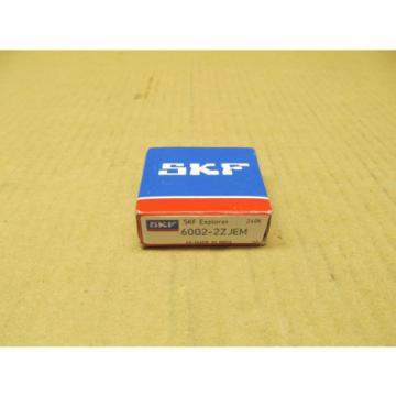 1 NIB SKF 6002-2ZJEM 60022ZJEM RADIAL/DEEP GROOVE BALL BEARING 15MM ID 32MM OD