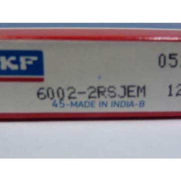 SKF 6002-2RSJEM Deep Groove Radial Ball Bearing ! NEW !