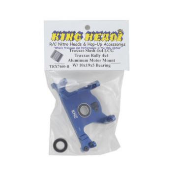 King Headz Traxxas Slash 4x4 LCG/Rally Aluminum Motor Mount w/Bearing (Blue)