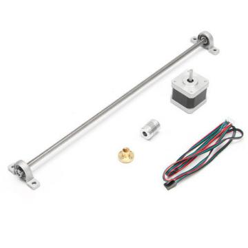 NEMA17 Stepper Motor with 400mm T8 Lead Screw Mounted Ball Bearing and Shaft Cou