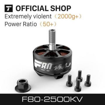 2x T-Motor F80 2500KV Big Bearings FPV  Brushless Single Motor 2-4S Racing Drone