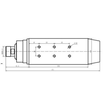 8HP 6KW 18000rpm ER32 Square Woodworking AC Spindle motor 4 ceramic ball bearing