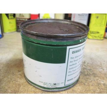 QUAKER STATE WHEEL BEARING LUBRICANT GREASE MOTOR OIL can tin METAL ORIGINAL