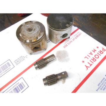 Skidoo Type 467 motor parts: PAIR of STOCK PISTONS w pins and bearings