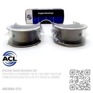 ACL MAIN BEARING SET UNDERSIZE 0.010&#034; 6 CYL 138 GREY MOTOR [HOLDEN FB-EK-EJ]