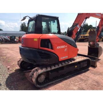 2014 Kubota KX080 Excavator Cab Heat AC Dozer Blade ONLY 1100 HOURS!!!