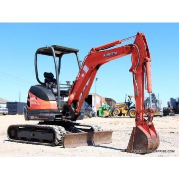 2012 KUBOTA U25 MINI EXCAVATOR - EXCAVATOR - LOADER - 24 PICS