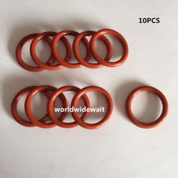 10 Pieces 13mm OD 3.5mm Thick Red Silicone O Rings Oil Seal