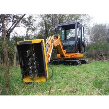 New mini excavator flail head digger hedge cutter. fits 0.9-3T diggers.