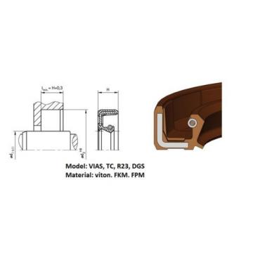 (pack) Rotary shaft oil seal 20 x 36 x (height, model)