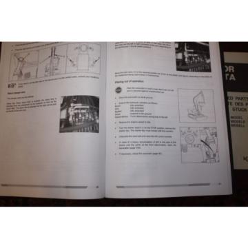 KUBOTA KX080-3 MIDI EXCAVATOR OPERATION MANUAL &amp; PARTS BOOK. KUBOTA MINI DIGGER