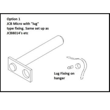 12&#034; MINI DIGGER / EXCAVATOR BUCKET FOR JCB MICRO / JCB 8008 (LUG TYPE HANGER)