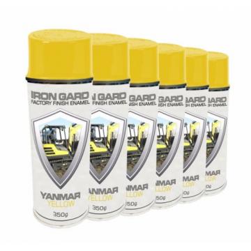 6x IRON GARD Spray Paint YANMAR YELLOW Excavator Dozer Loader Bucket Attachment