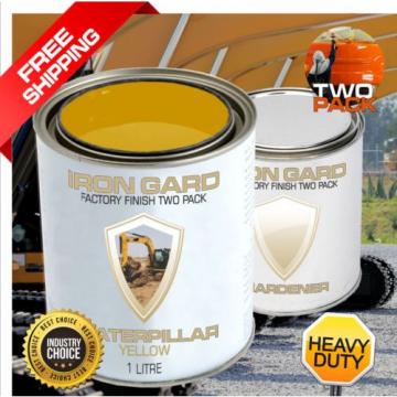 IRON GARD 1L Two Pack Paint CAT CATERPILLAR YELLOW Excavator Dozer Auger Bucket