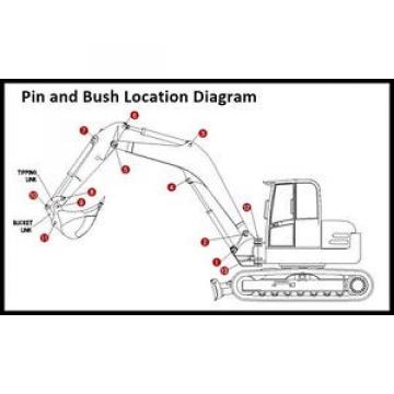 Dipper End Kit Suitable for a Kubota K008-3 Mini Digger Pins &amp; Bushes