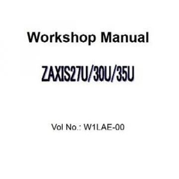 HITACHI ZX27U ZX30U and ZX35U EXCAVATOR SERVICE MANUAL ON CD *FREE POSTAGE*