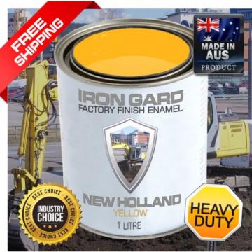 IRON GARD 1L Enamel Paint NEW HOLLAND YELLOW Excavator Auger Bucket Tracks Mini