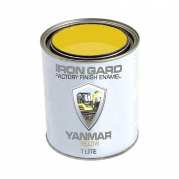 IRON GARD 1L Enamel Paint YANMAR YELLOW Excavator Auger Bucket Tracks Mini Dig