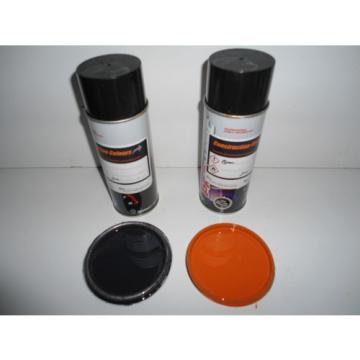 Kubota KX-4 Digger Orange &amp; Dark Blue Gloss paints 400ml Aerosols