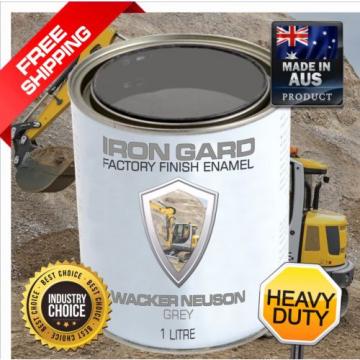 IRON GARD 1L Enamel Paint WACKER NEUSON GREY Excavator Auger Bucket Tracks Mini