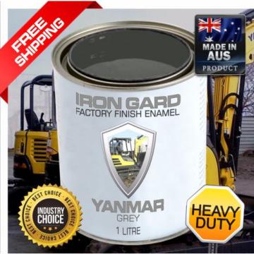 IRON GARD 1L Enamel Paint YANMAR GREY Excavator Auger Bucket Tracks Mini Digger