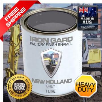 IRON GARD 1L Enamel Paint NEW HOLLAND GREY Excavator Auger Bucket Tracks Mini