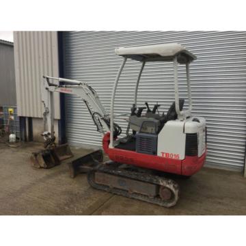 Takeuchi TB016 1.6T Digger/Excavator Expanding Tracks Q/Hitch 3 Bkts (Price+vat)