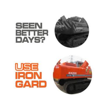 6x IRON GARD Spray Paint HITACHI GREY Excavator Dozer Loader Bucket Attachment