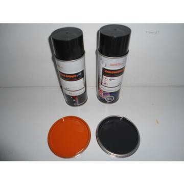 Hitachi ZX Orange &amp; Cabin Dark Grey Gloss paints 400ml Aerosols