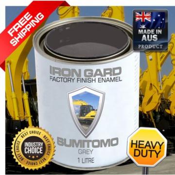 IRON GARD 1L Enamel Paint SUMITOMO GREY Excavator Auger Bucket Tracks Mini Dig