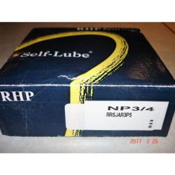 RHP NP3/4 PILLOW BLOCK BEARING RRSJAR3P5, SELF LUBRICATING