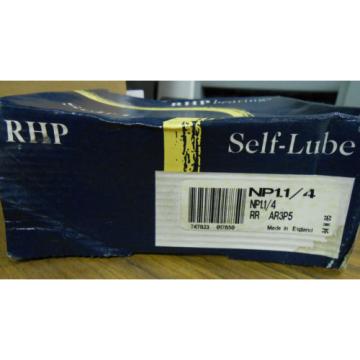 NEW RHP SELF-LUBE PILLOW BLOCK BEARING NP1-1/4  AR3P5 .......... WQ-07