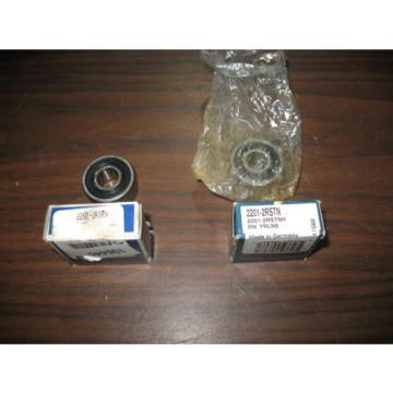 Lot of 2 2201-2RSTN Bearings RHP and NSK