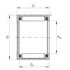 FAG Drawn cup needle roller bearings with closed end - BK0408 #1 small image