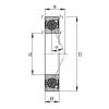 FAG Spindle bearings - HCB7012-E-2RSD-T-P4S