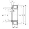 FAG Cylindrical roller bearings - NJ208-E-XL-TVP2 + HJ208-E