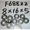 10pc F688ZZ 8x16x5 Flanged 8*16*5 mm F688Z Miniature Ball Radial Bearing F688 ZZ