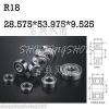 10) R18 open 1 1/8&#034;x 2 1/8&#034; x 1/2&#034; inch Bearing Miniature Ball Radial Bearings #1 small image