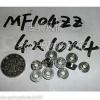 10pcs MF104 4X10X4 Flanged 4*10*4 bearings Miniature Ball Radial Bearing MF104ZZ #1 small image