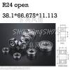 10pcs R24 open 1 1/2&#034; x 2 5/8&#034; x 7/16&#034; inch Miniature Ball Radial Ball Bearings #1 small image