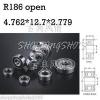 1pcs R186 open 3/16&#034;x 1/2&#034;x 1.094&#034; inch Miniature Ball Radial Ball Bearings #1 small image
