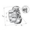 RAE25-NPP-B-FA106 INA Radial insert ball bearings RAE..-NPP-B, spherical outer r