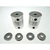 4x MF105ZZ Bearing + 2x CNC Motor Shaft Coupler Coupling for 3D Printer Prusa i3