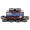 Cool Set of 8 Skateboard Bearing Bronze Cage Sealed Black Ball Bearings Rolling