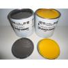 Volvo Excavator Yellow &amp; Grey Gloss paint 1 Litre Tins #1 small image