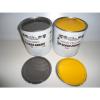 Volvo Excavator Yellow &amp; Grey Gloss paint 1 Litre Tins #2 small image