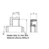 (pack) Rotary shaft oil seal 52 x 75 x (height, model)